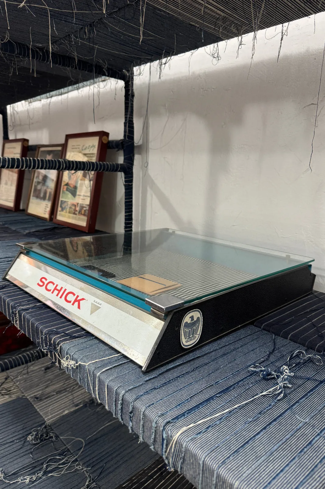 Vintage 1950's-60's Glass Top/Metal Schick Display Case sold by Dr. Collectors product image thumbnail 3