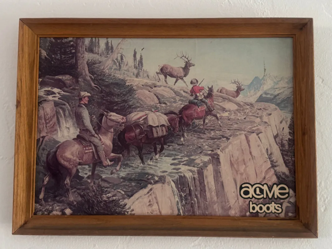 Vintage Acme Boot Co Framed Image sold by Dr. Collectors