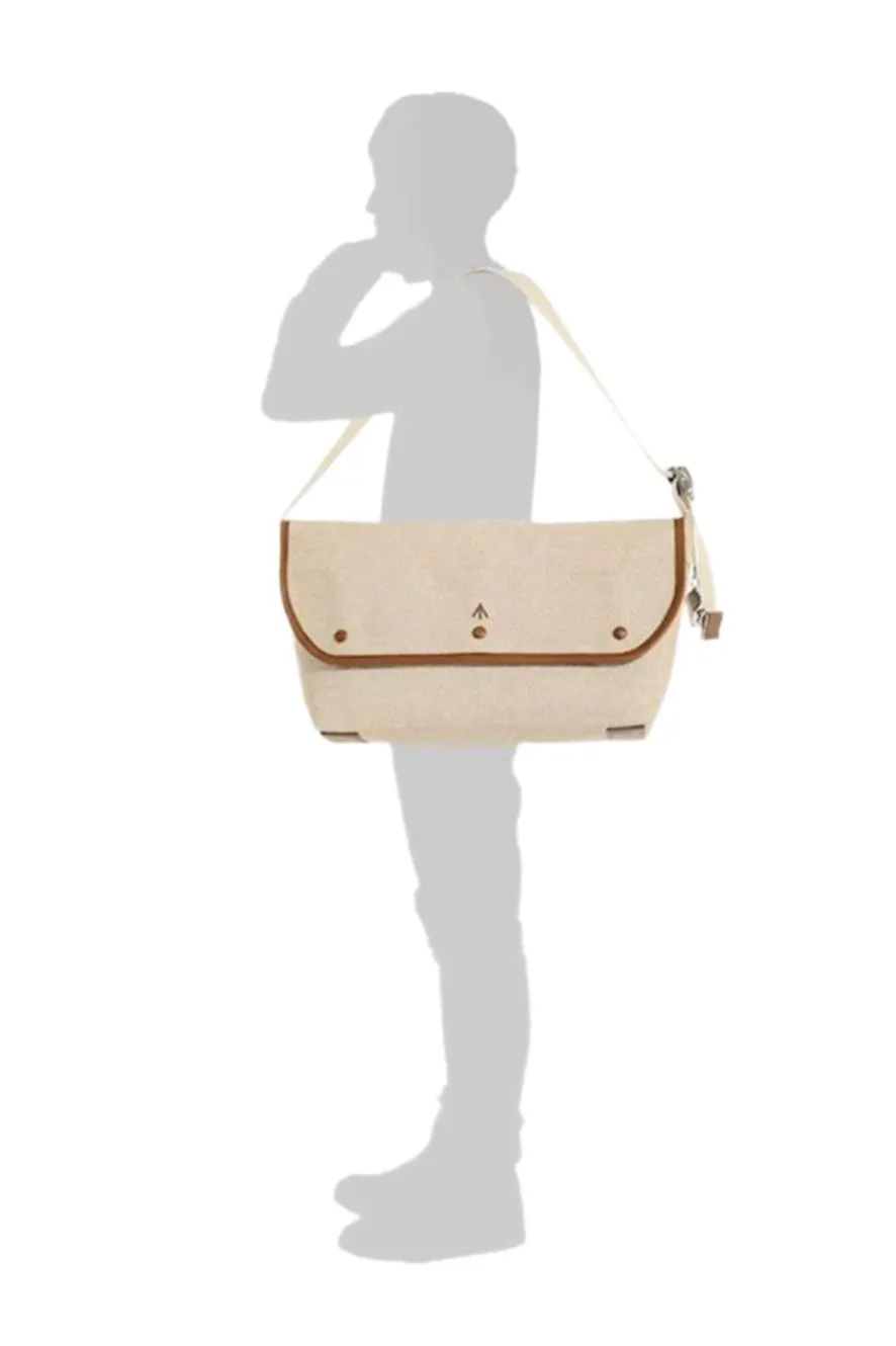 Broad Arrow Messenger Bag L Beige sold by Dr. Collectors product image thumbnail 2