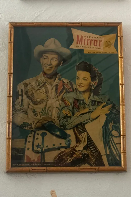 Vintage Roy Roger/Dale Evan Framed Image made by Vintage