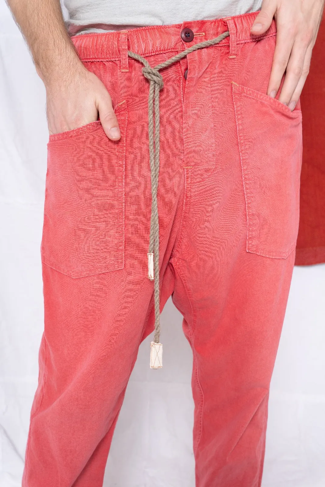 P63 Fatigue Hemp/Organic Cotton Sunfaded Red sold by Dr. Collectors product image thumbnail 4