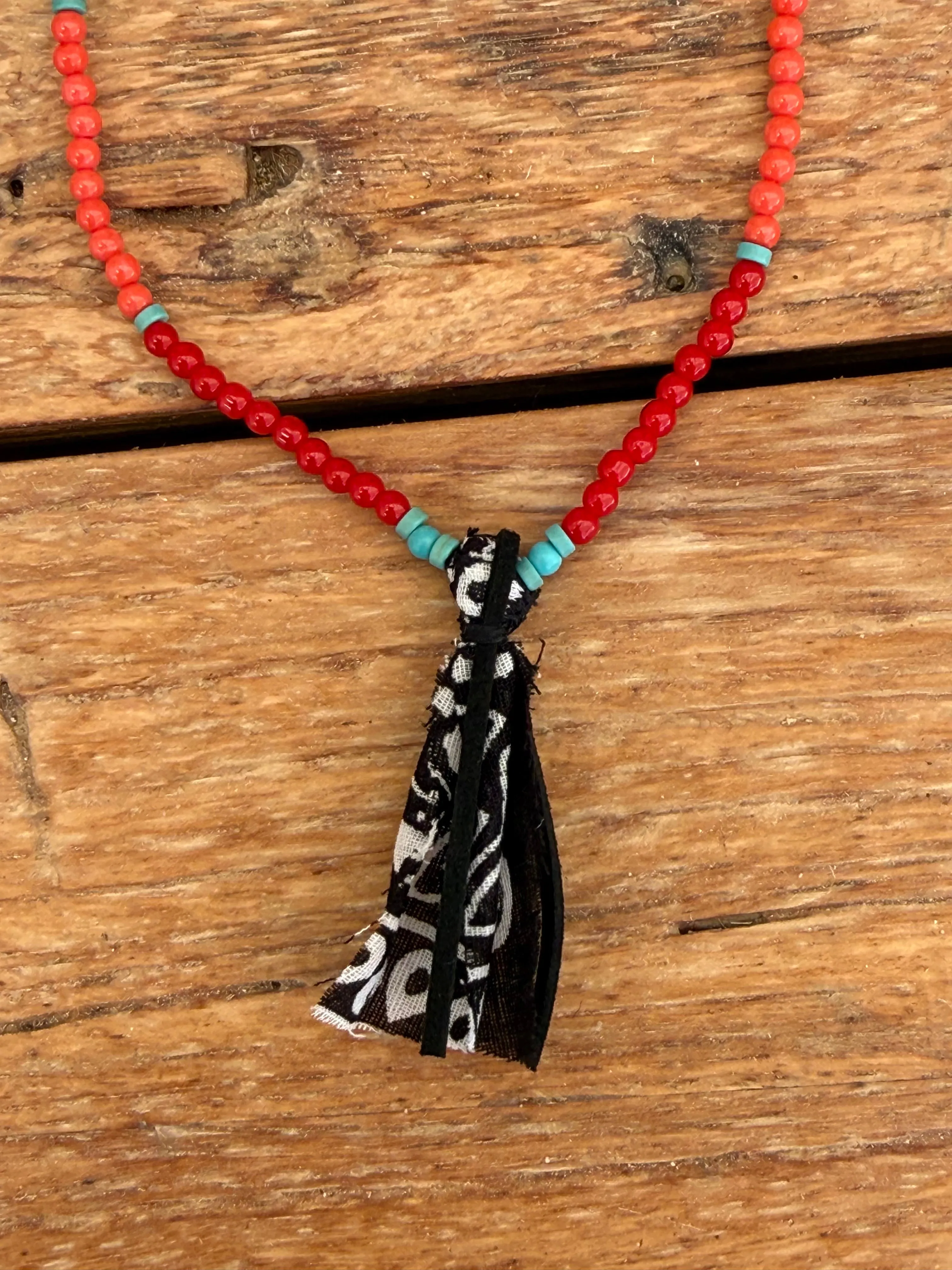 beads necklace orange black sold by Dr. Collectors product image thumbnail 2