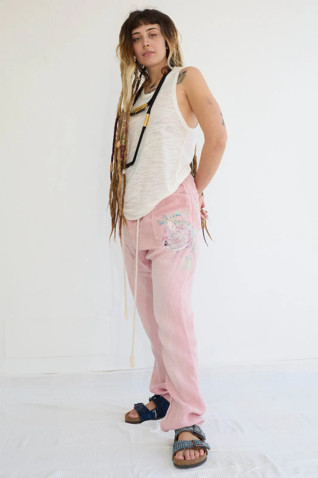 Marcel Recycled Jersey 100% Cotton Sun Faded Dye Off White sold by Dr. Collectors product image thumbnail 3