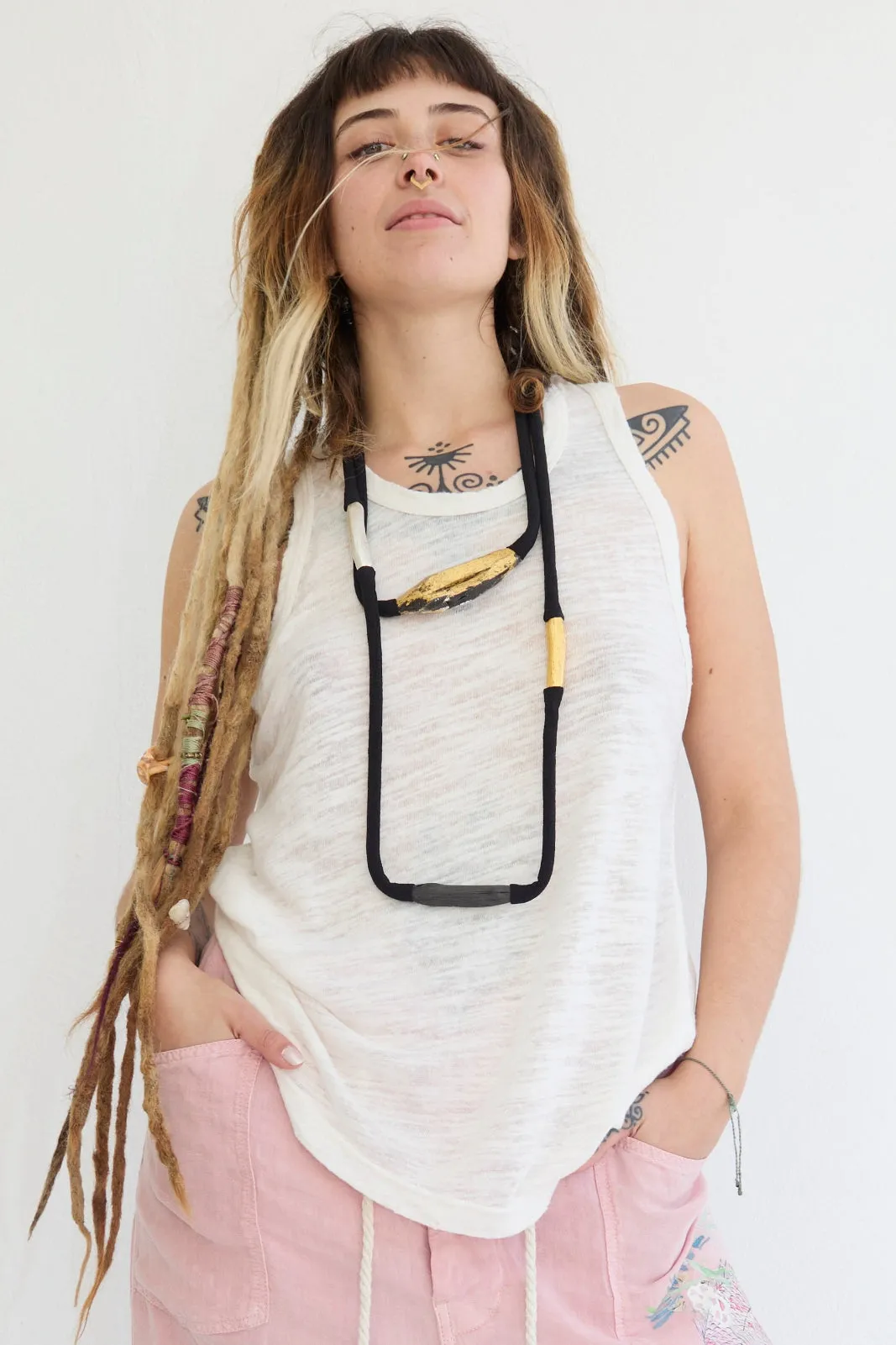 Marcel Recycled Jersey 100% Cotton Sun Faded Dye Off White sold by Dr. Collectors