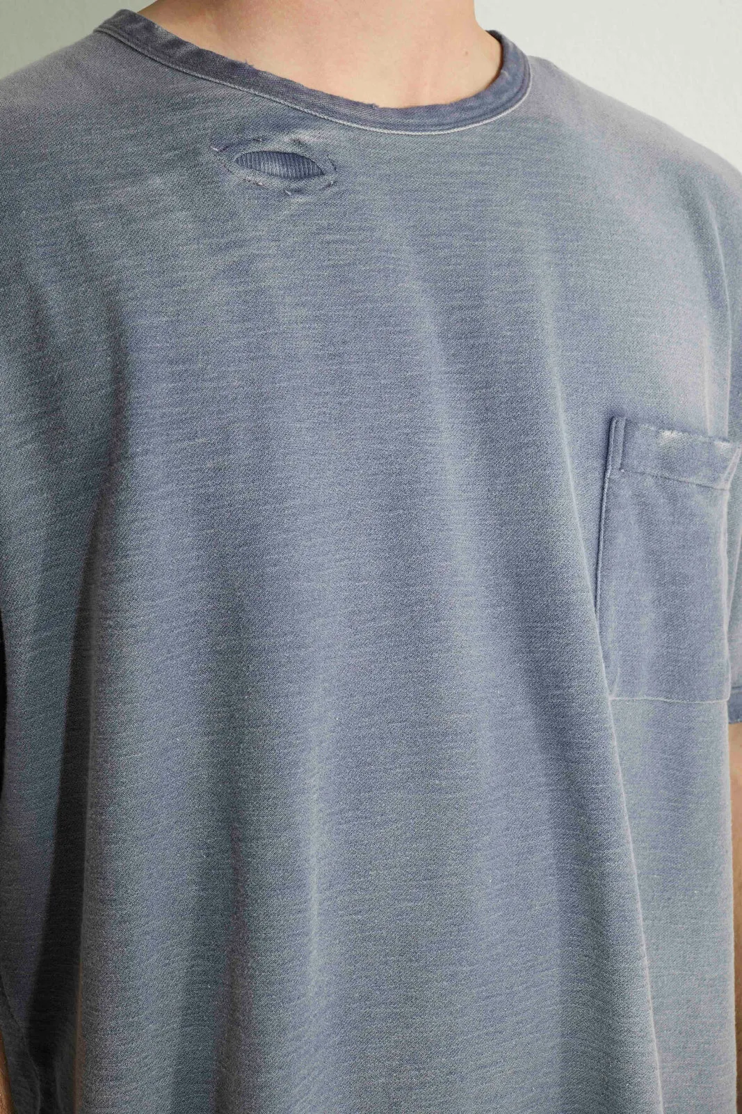 Model T. Repair Pocket Jersey 100% Cotton Sun Faded Dye Navy sold by Dr. Collectors product image thumbnail 3