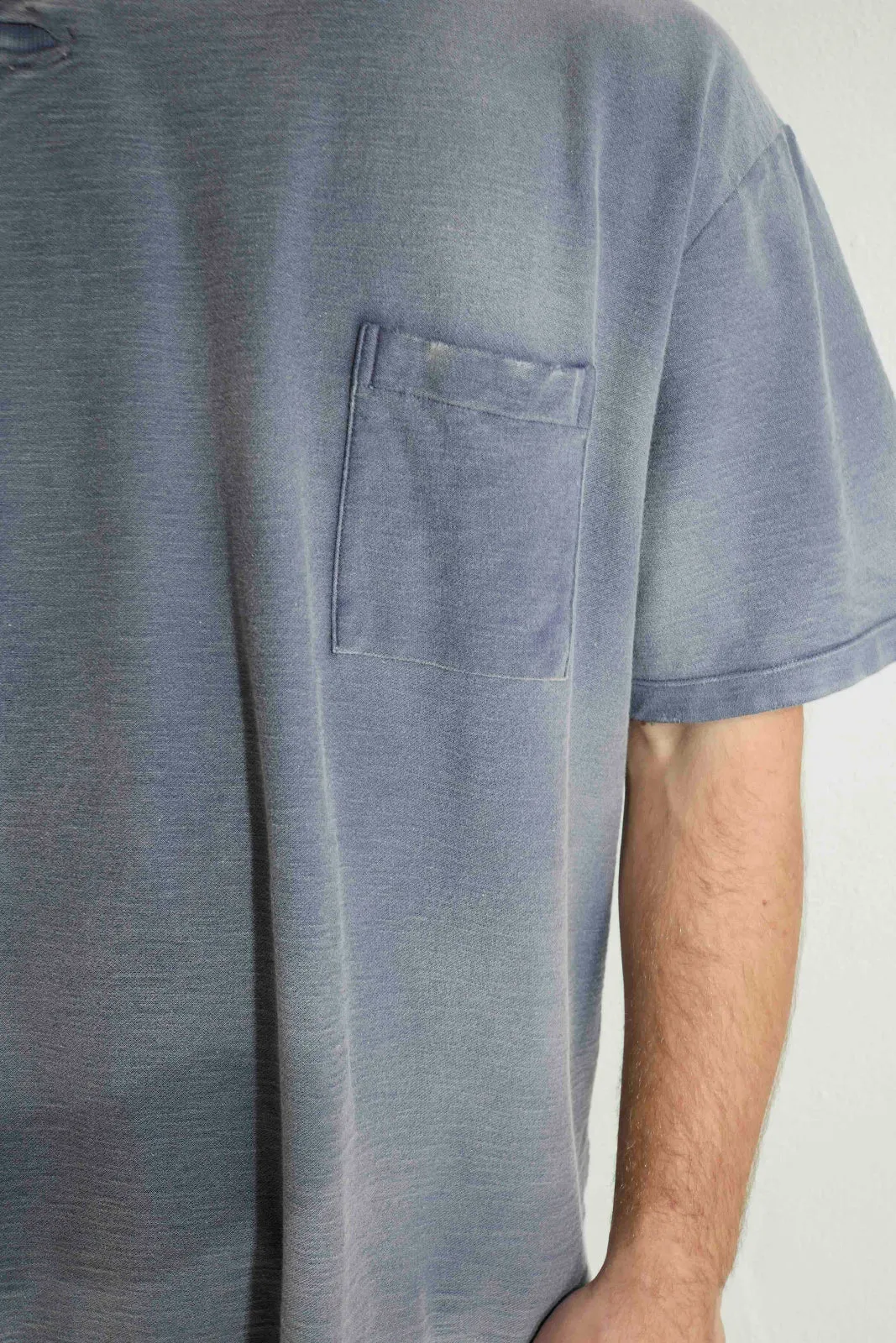Model T. Repair Pocket Jersey 100% Cotton Sun Faded Dye Navy sold by Dr. Collectors product image thumbnail 4