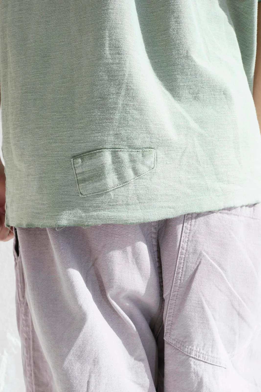 Model T. Repair Pocket Jersey 100% Cotton Sun Faded Dye Army Green sold by Dr. Collectors product image thumbnail 2
