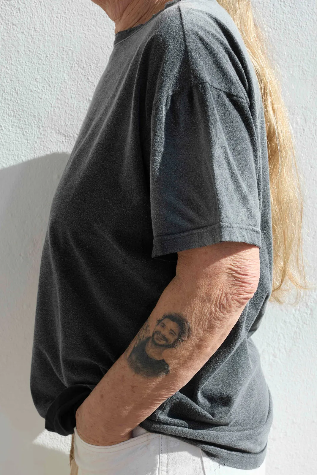 Model T. Recycled Jersey 100% Cotton Sun Faded Dye Smoke Black sold by Dr. Collectors product image thumbnail 2