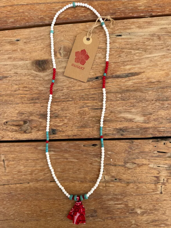 Beads Necklace White made by Dr. Collectors