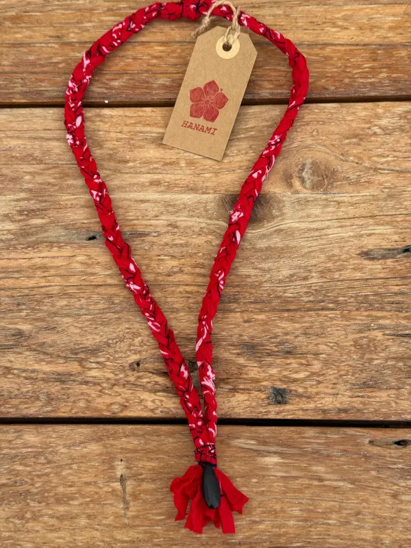 Bandana necklace red made by Dr. Collectors