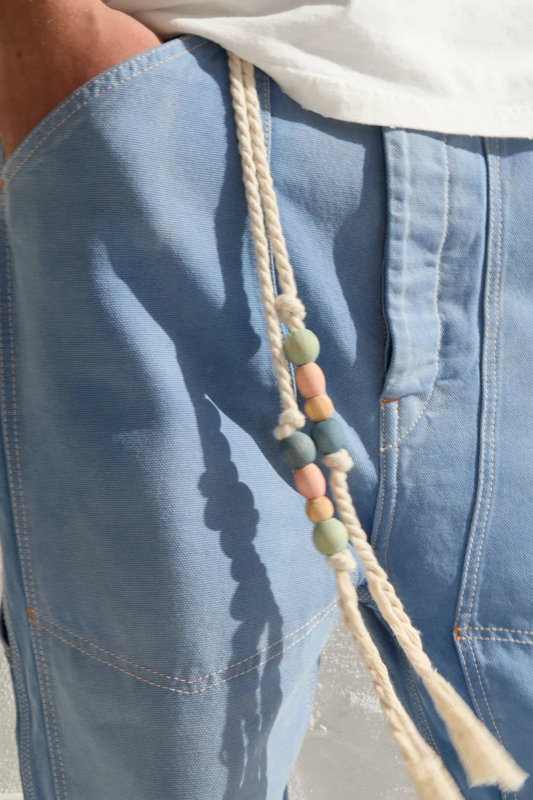 P71 Carpenter 9oz Linen/Organic Cotton Sun Faded Dye Bleu de Travail sold by Dr. Collectors product image thumbnail 2
