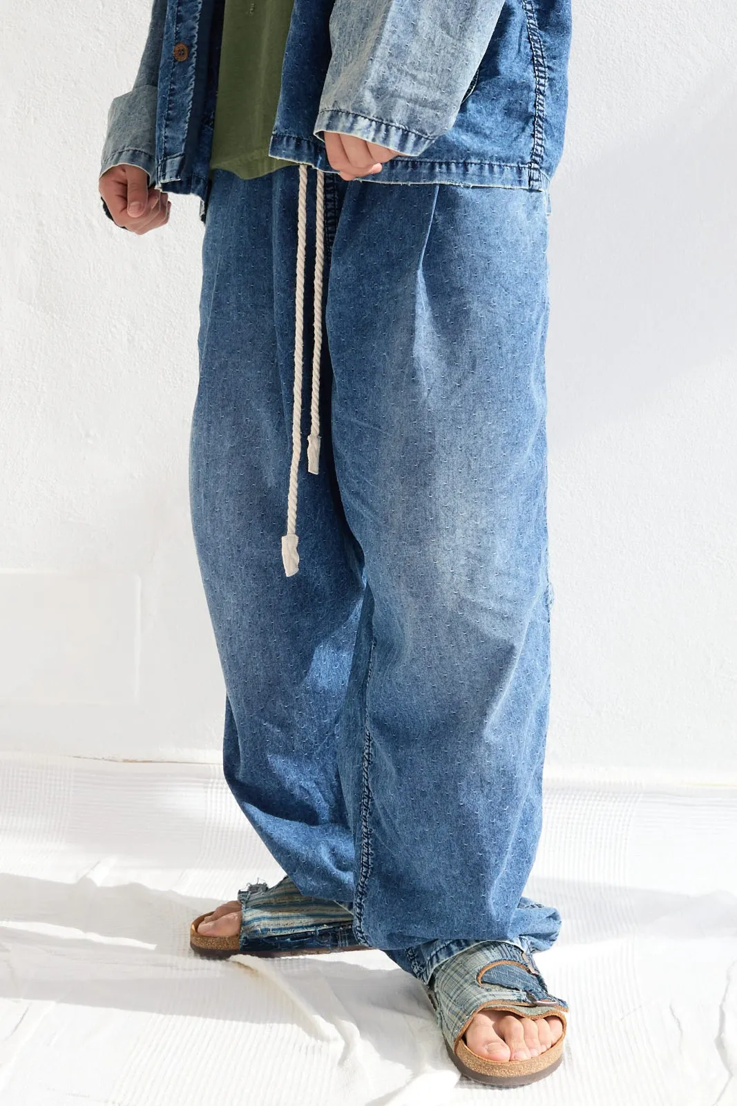 P43 Kyoto 6oz 100% Cotton Indigo Sun Faded sold by Dr. Collectors
