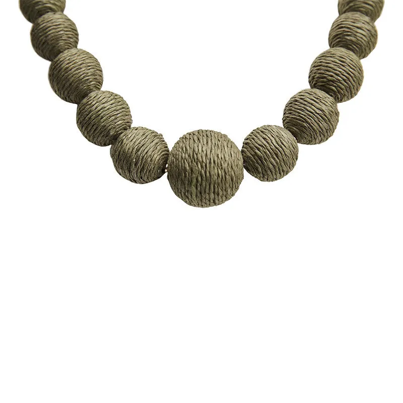 Necklace Amelia Olive Green made by Dr. Collectors