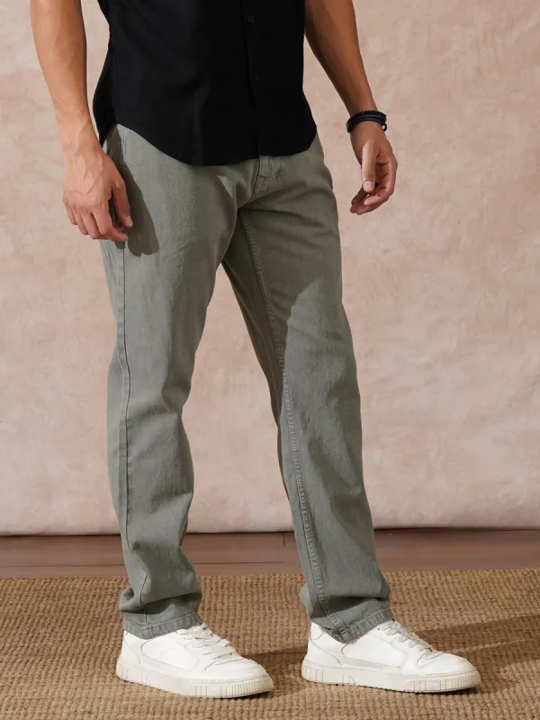 Heavy Fade Relaxed Fit Jeans | Grey sold by Wrogn