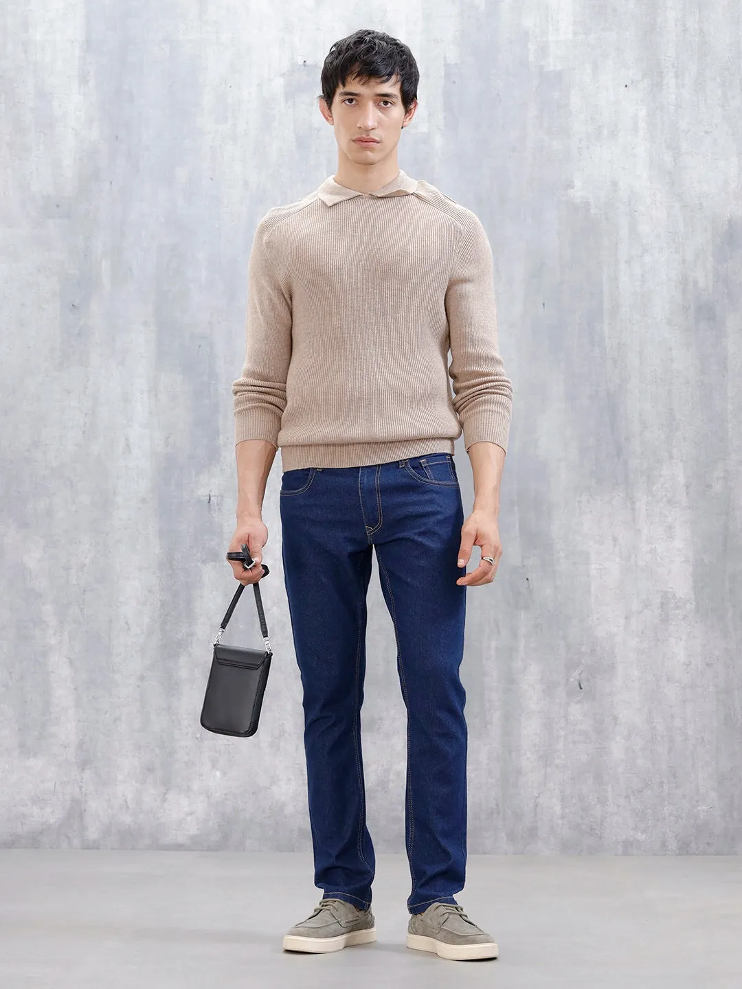 Men's Casual Slim Fit Jeans | Blue sold by Wrogn product image thumbnail 2