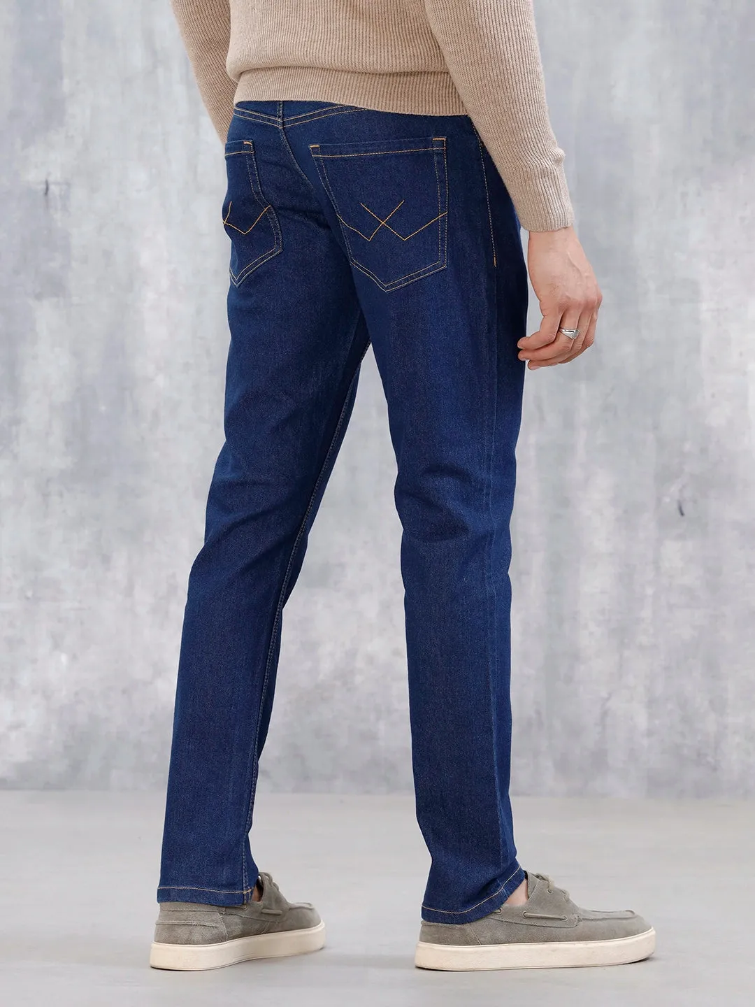 Men's Casual Slim Fit Jeans | Blue sold by Wrogn product image thumbnail 3
