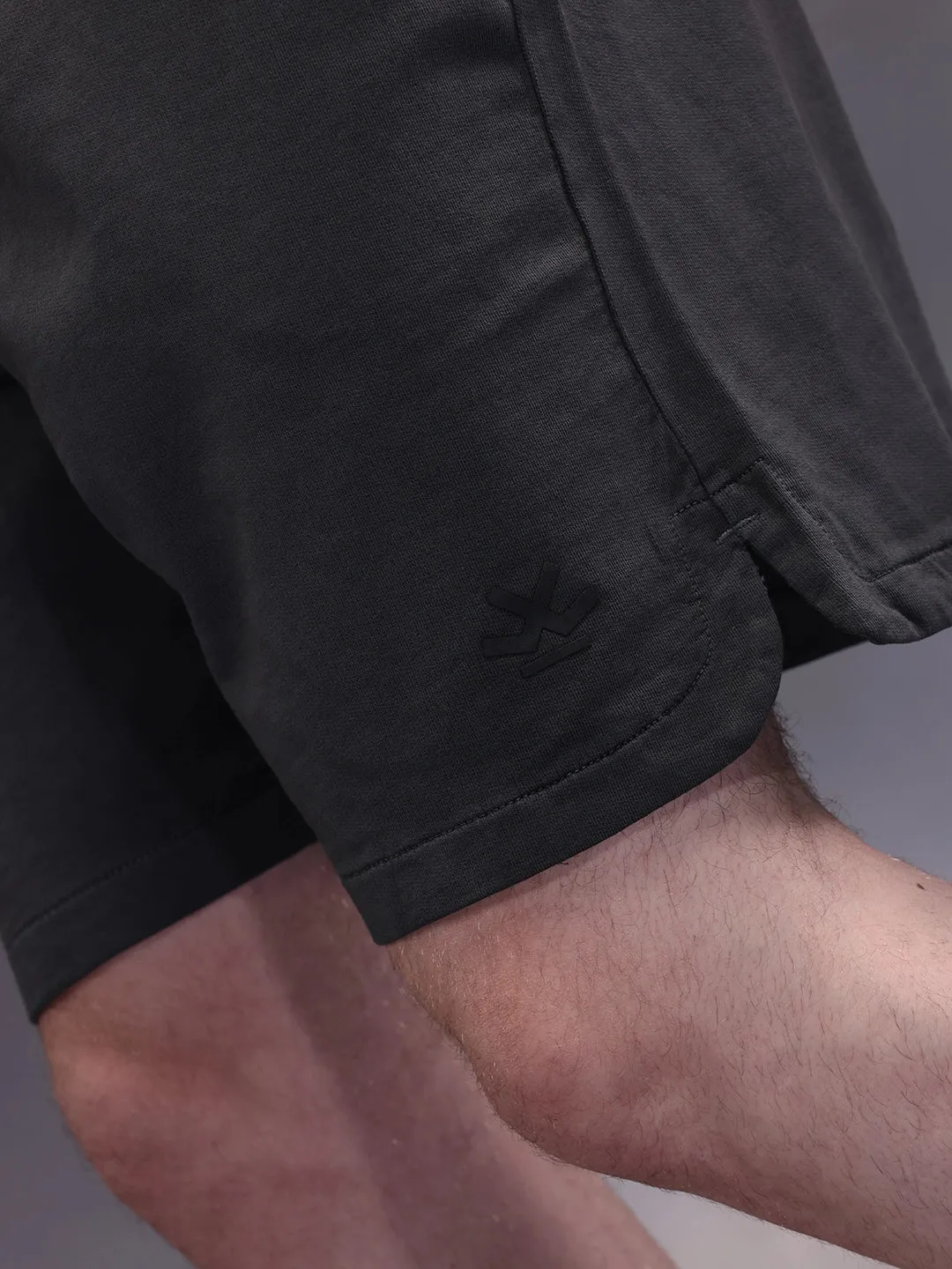 Solid Loose Fit Shorts | Dark Grey sold by Wrogn product image thumbnail 5