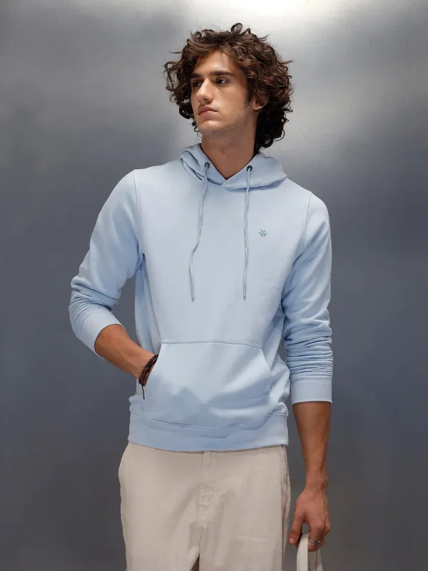 Premium Soft Fleece Classic Slim Fit Sweatshirt | Blue sold by Wrogn