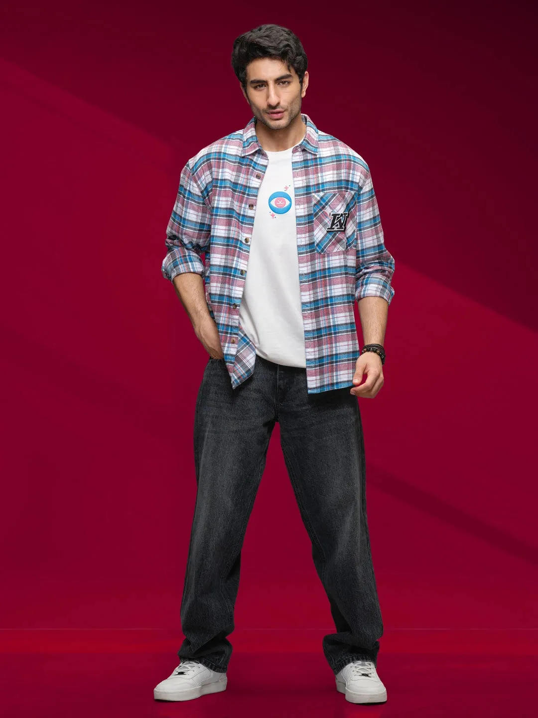 Casual Baggy Fit Jeans | Grey sold by Wrogn product image thumbnail 2