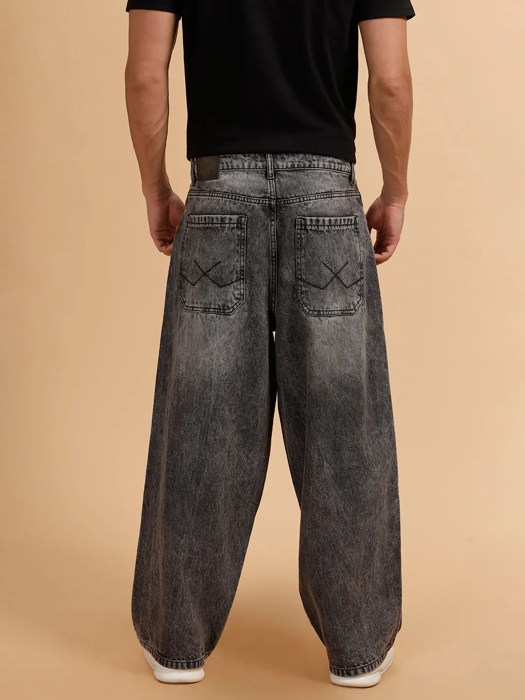 Casual Baggy Fit Jeans | Grey sold by Wrogn product image thumbnail 4