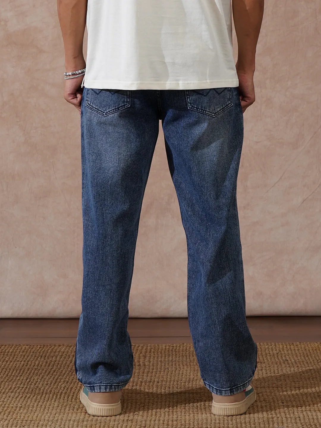 Casual Loose Fit Jeans | Dark Blue sold by Wrogn product image thumbnail 3