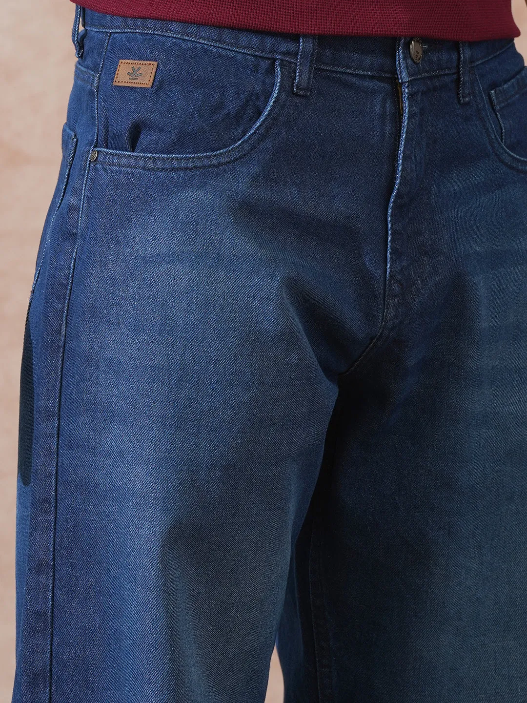 Heavy Fade Loose Fit Jeans | Dark Blue sold by Wrogn product image thumbnail 5