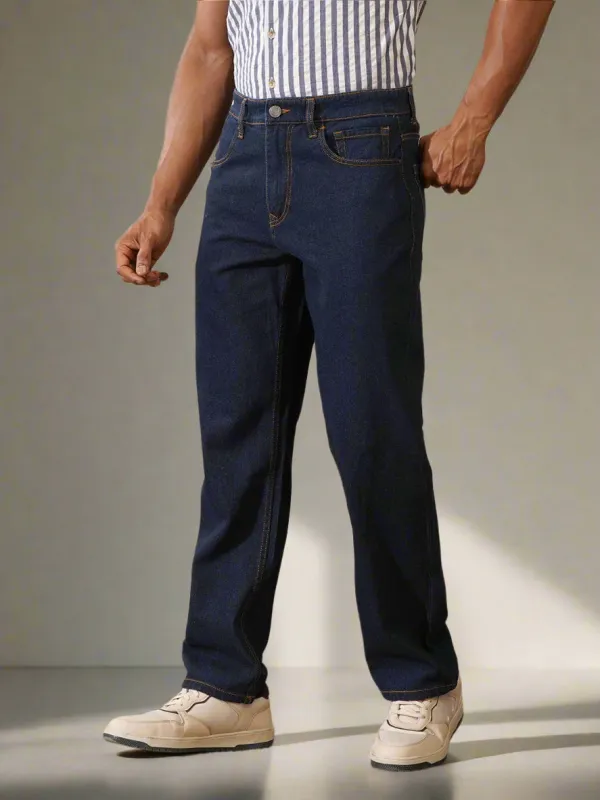 Casual Anti Fit Jeans | Dark Blue sold by Wrogn