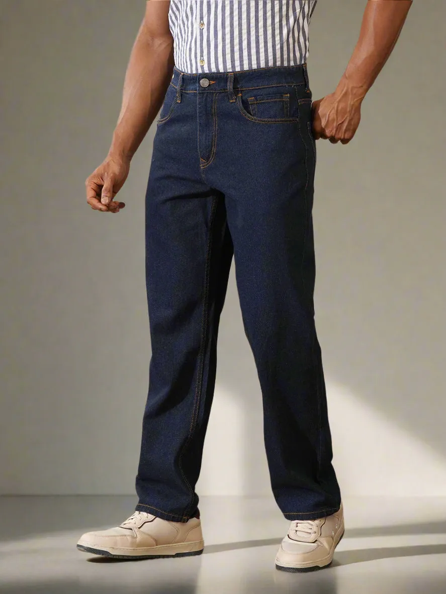 Casual Anti Fit Jeans | Dark Blue sold by Wrogn