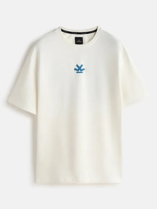 Puff Printed Oversized T-Shirt | Off White sold by Wrogn