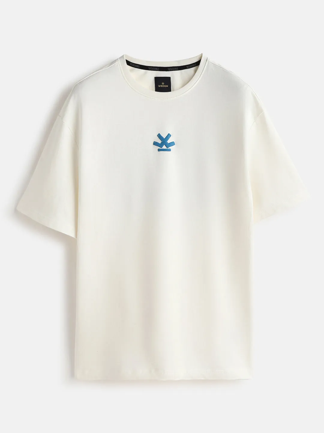 Puff Printed Oversized T-Shirt | Off White sold by Wrogn