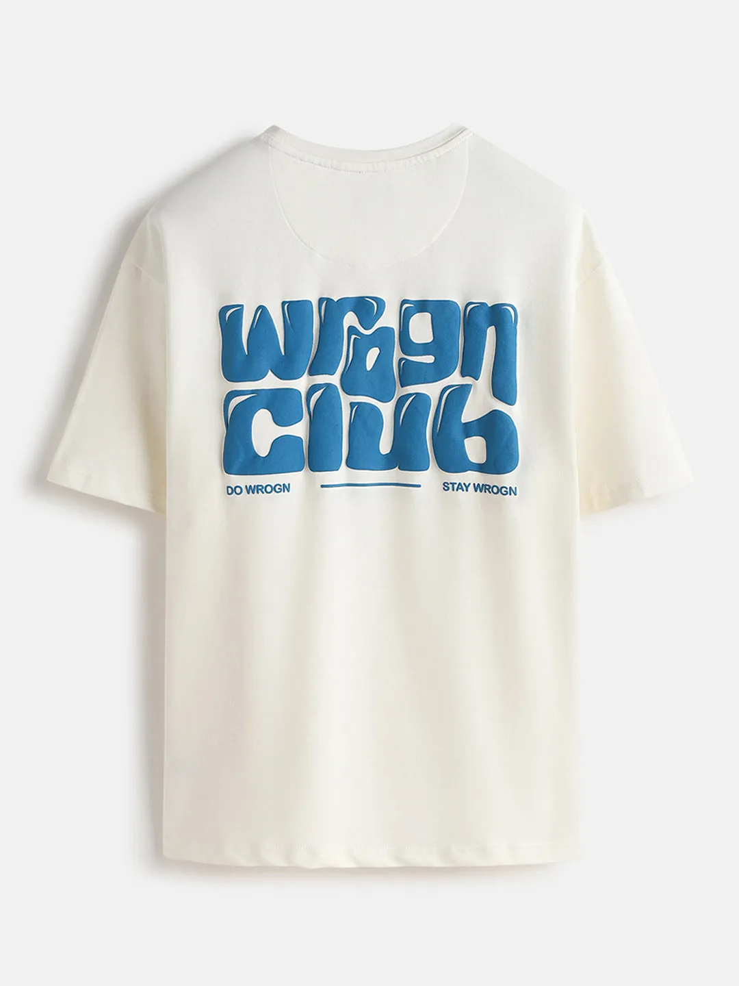 Puff Printed Oversized T-Shirt | Off White sold by Wrogn product image thumbnail 4