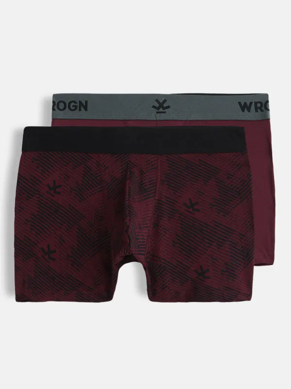 Daily Ease Solid & Print Pack of 2 Trunks sold by Wrogn