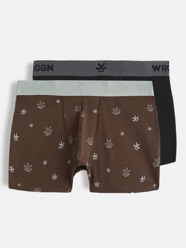 Solid & Print Pack of 2 Trunks sold by Wrogn
