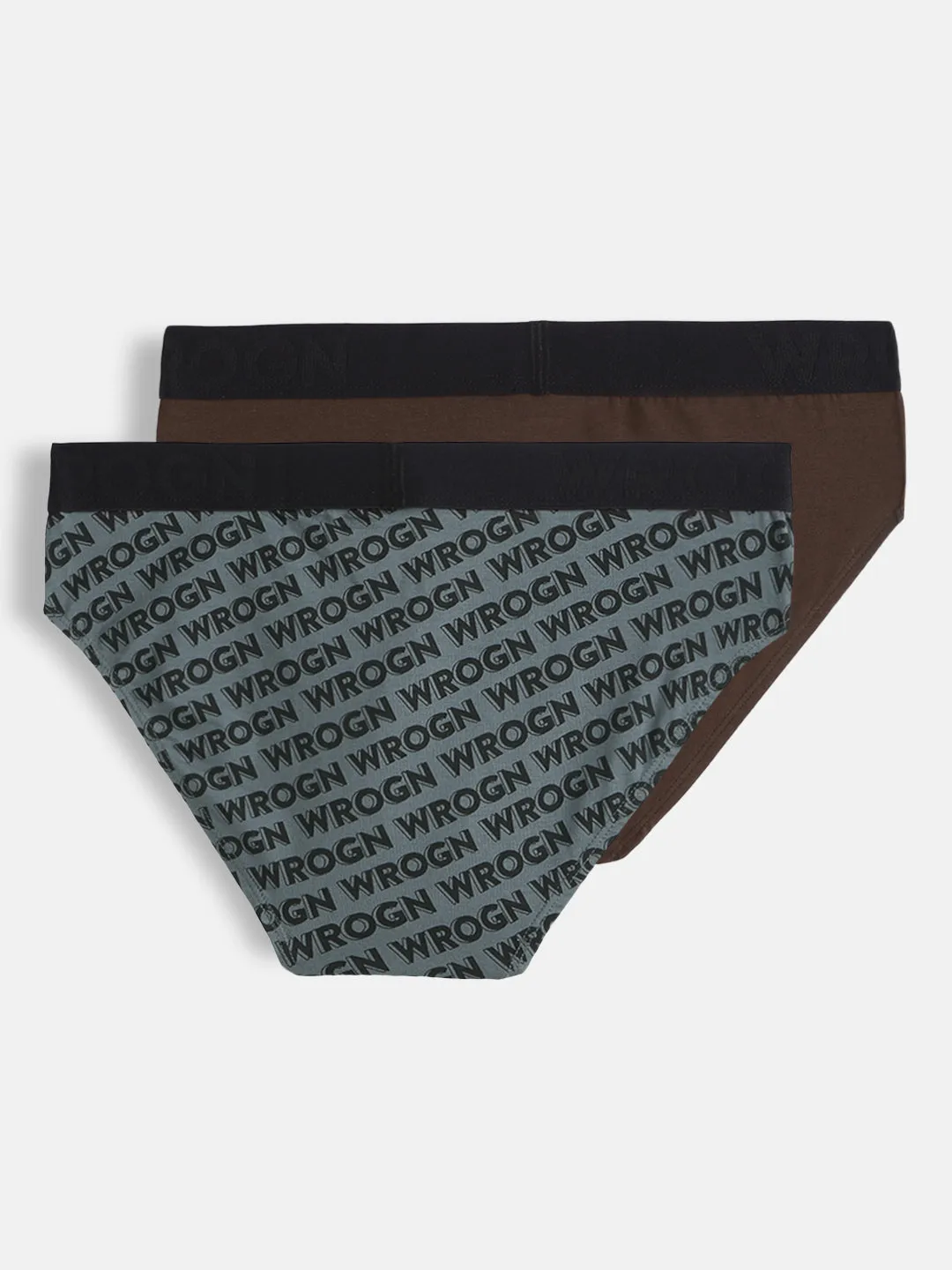 Daily Ease Solid & Print Pack of 2 Briefs sold by Wrogn product image thumbnail 2