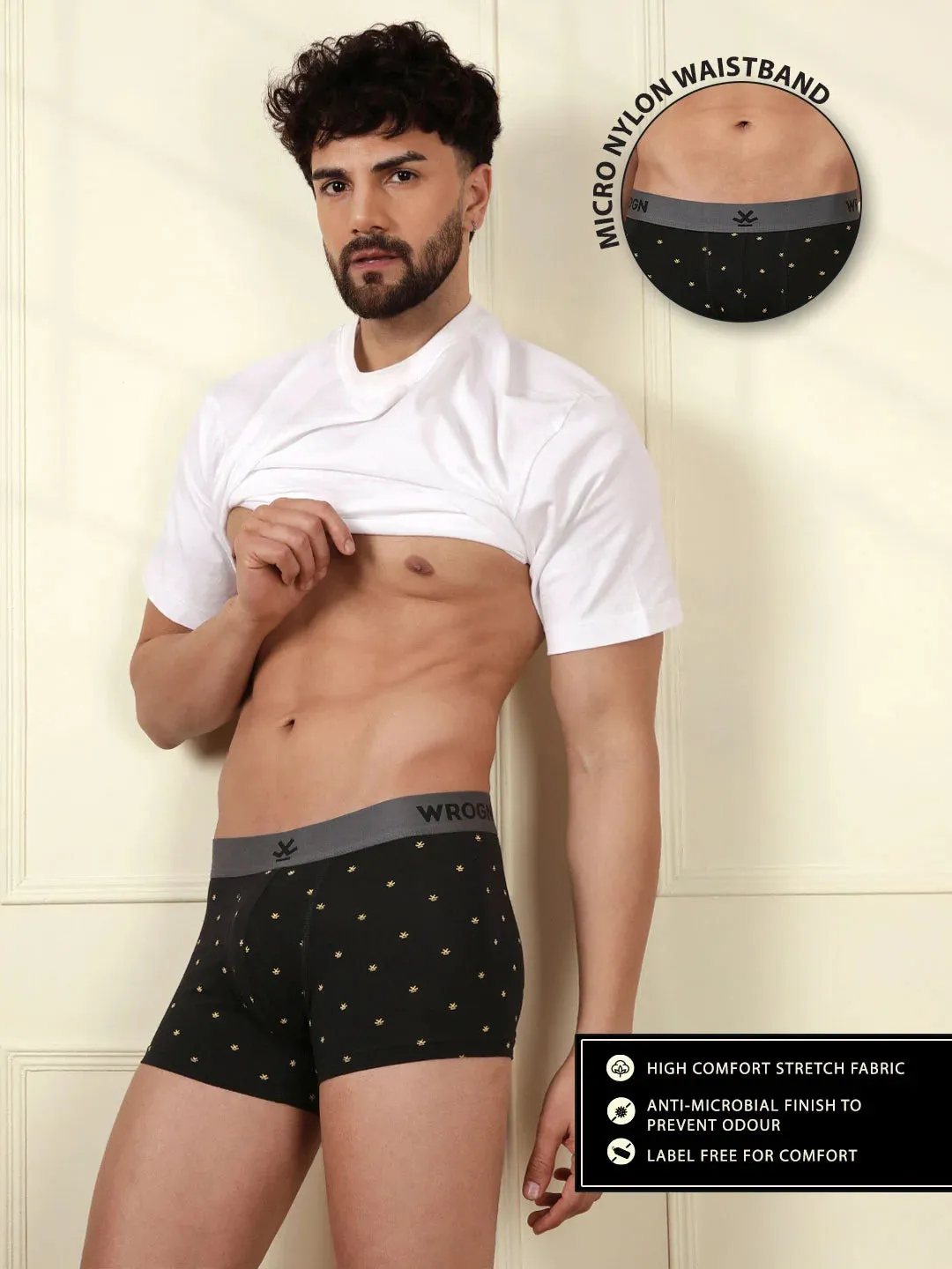 Everyday Ease Solid & Print 2-Pack Trunks sold by Wrogn product image thumbnail 4