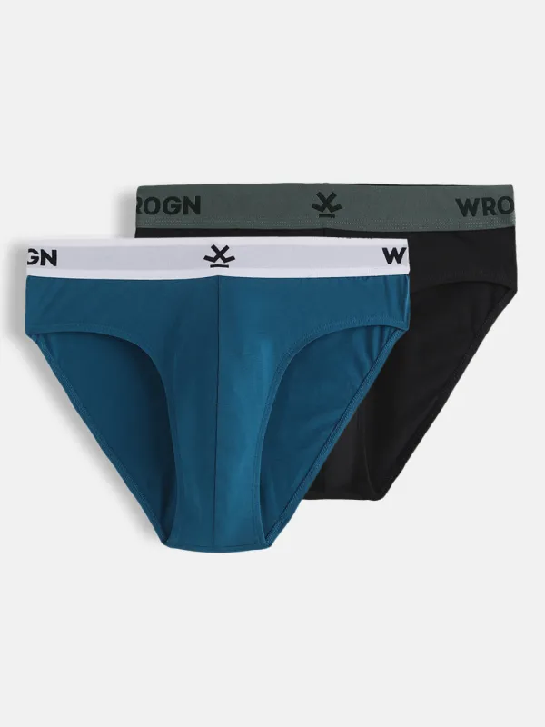 Solid Comfort Stretch 2-Pack Brief sold by Wrogn