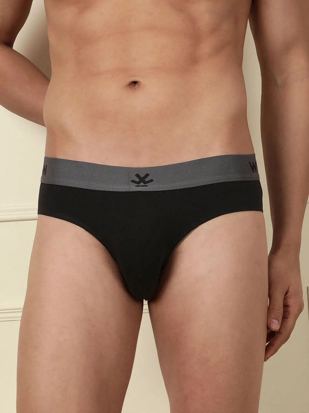 Black Comfort Stretch 1-Pack Brief sold by Wrogn product image thumbnail 3