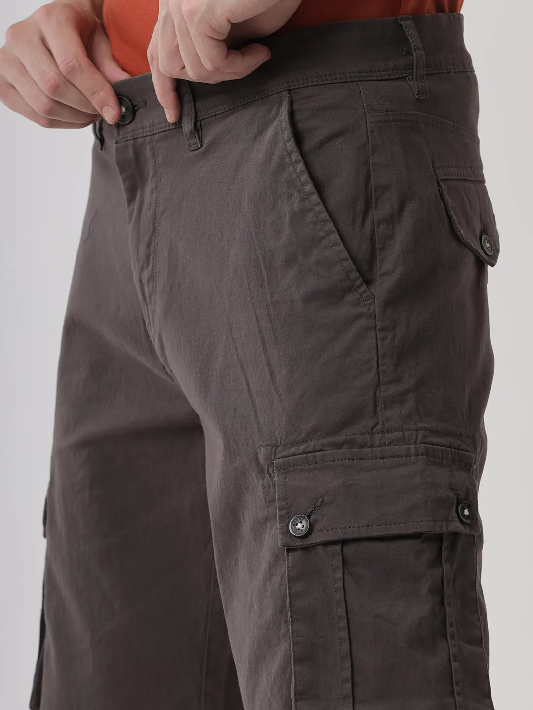 Classic Grey Denim Shorts sold by Wrogn product image thumbnail 5