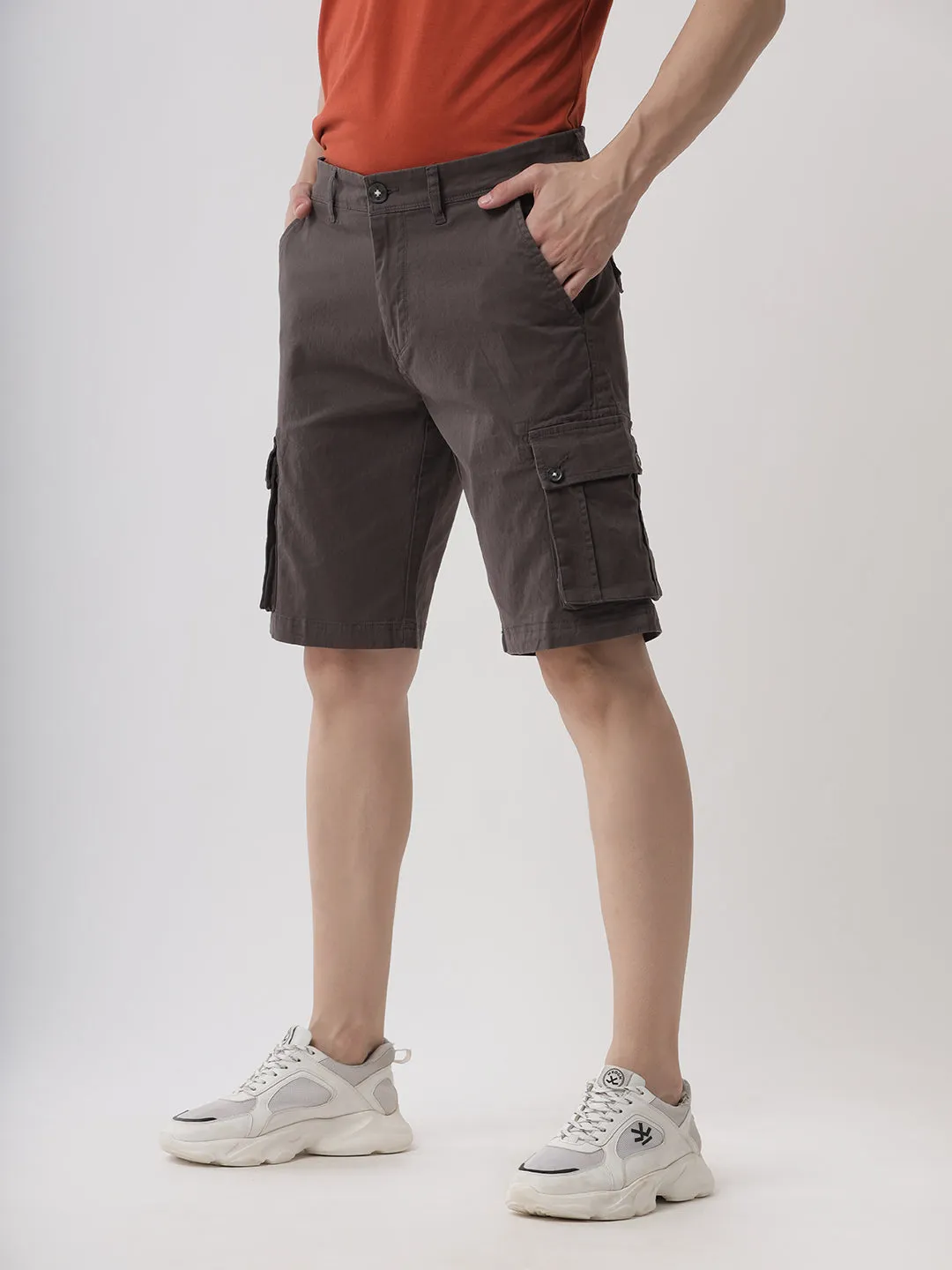 Classic Grey Denim Shorts sold by Wrogn
