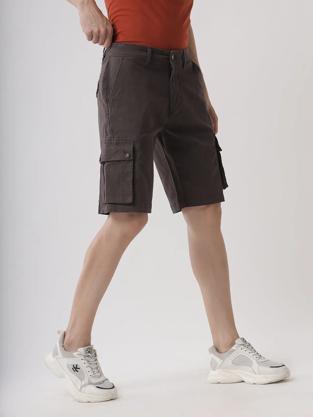 Classic Grey Denim Shorts sold by Wrogn product image thumbnail 4