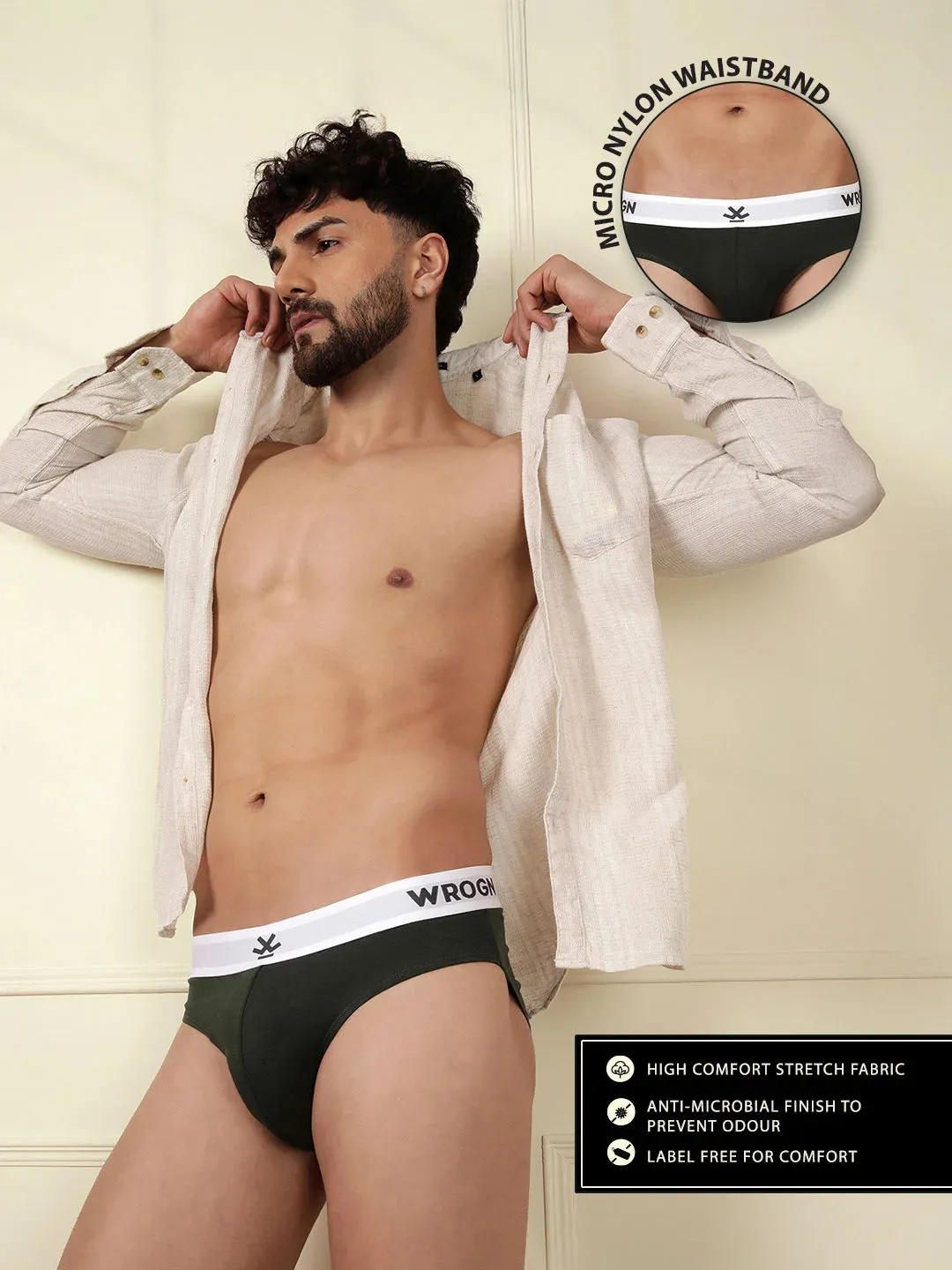 Soft Cotton Solid 2-Pack Briefs sold by Wrogn product image thumbnail 4