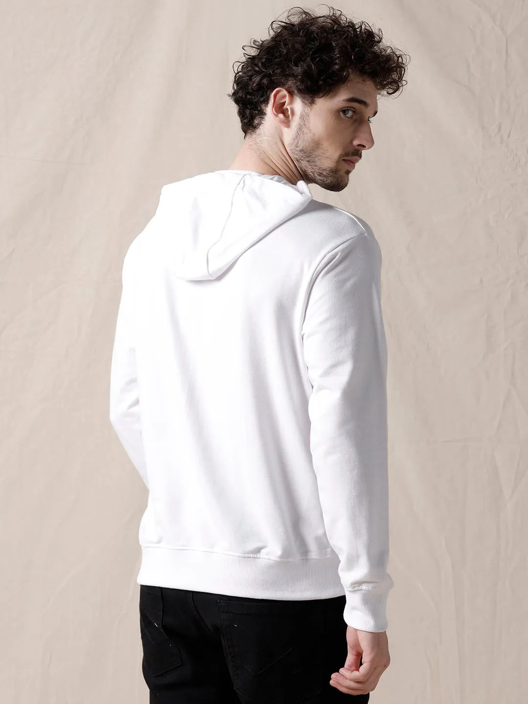 White Goofy Montage Hoodie sold by Wrogn product image thumbnail 3