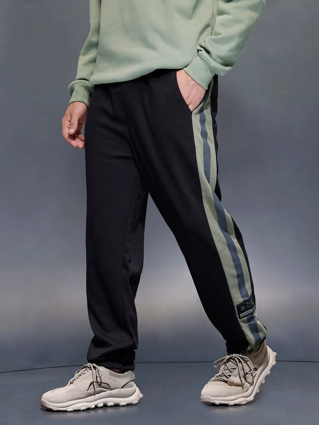 Sport Edge Sideband Joggers | Black sold by Wrogn product image thumbnail 4