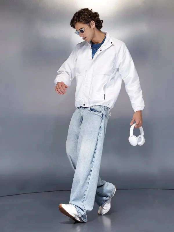 Men’s lightweight white bomber jacket | Off White sold by Wrogn