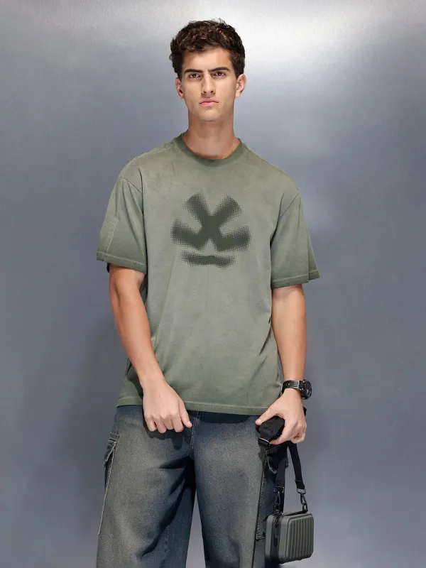 Men’s washed oversized tshirt | Charcoal sold by Wrogn