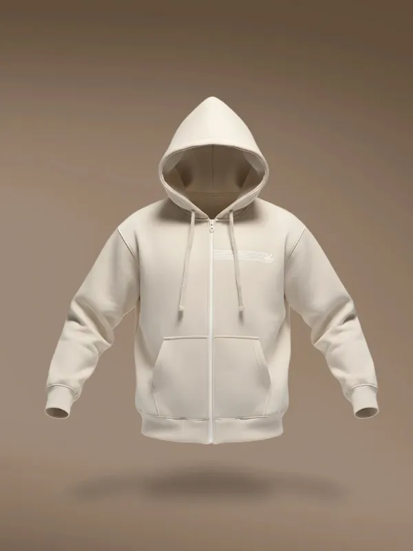 Men's casual sweatshirt with print design | Beige sold by Wrogn