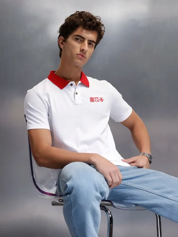 Men's Regular Fit polo tshirt |  White sold by Wrogn