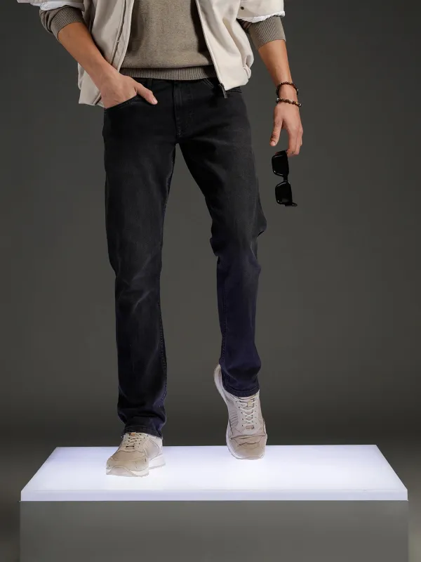 men's causal straight fit jeans | Black sold by Wrogn