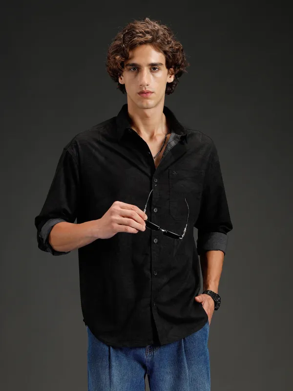 Men's casual oversized fit shirt | Grey sold by Wrogn