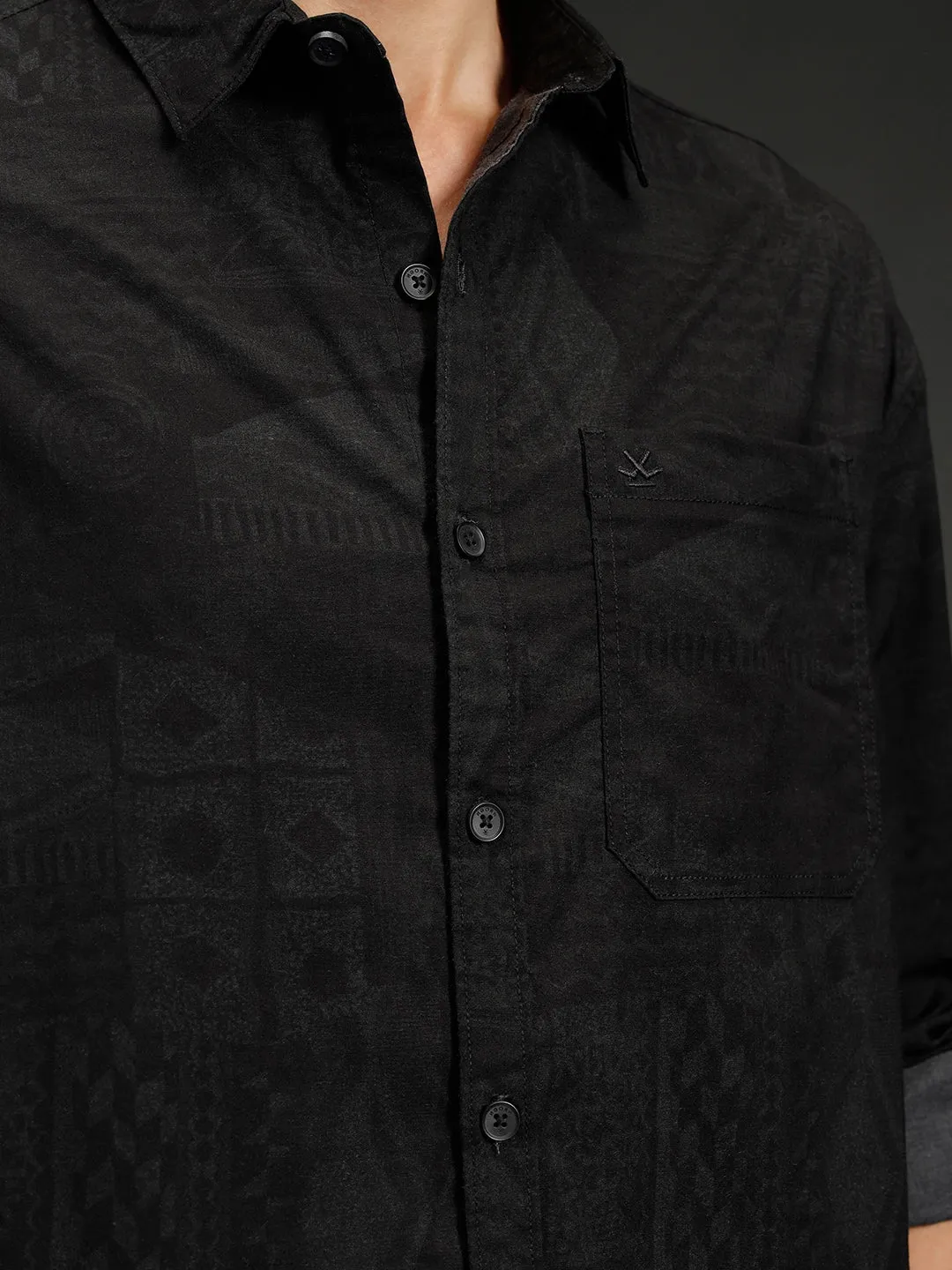 Men's casual oversized fit shirt | Grey sold by Wrogn product image thumbnail 5